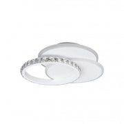 Lustra LED cu cristal SOFIA 24W, lumina Rece/Calda/Neutra, Alb