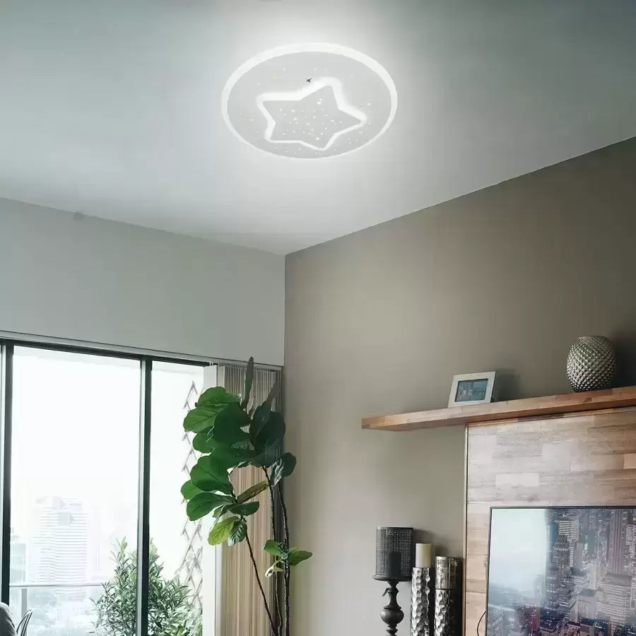 Lustra LED HEATH STEA, 35W, Diametru 20cm, lumina Neutra, Alb