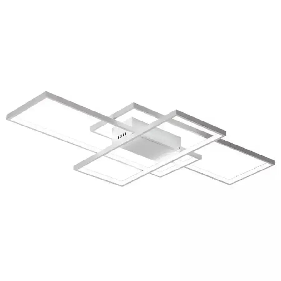 Lustra LED cu telecomanda LANDYN 78W, lumina Rece/Calda/Neutra, Dimabila, Alb
