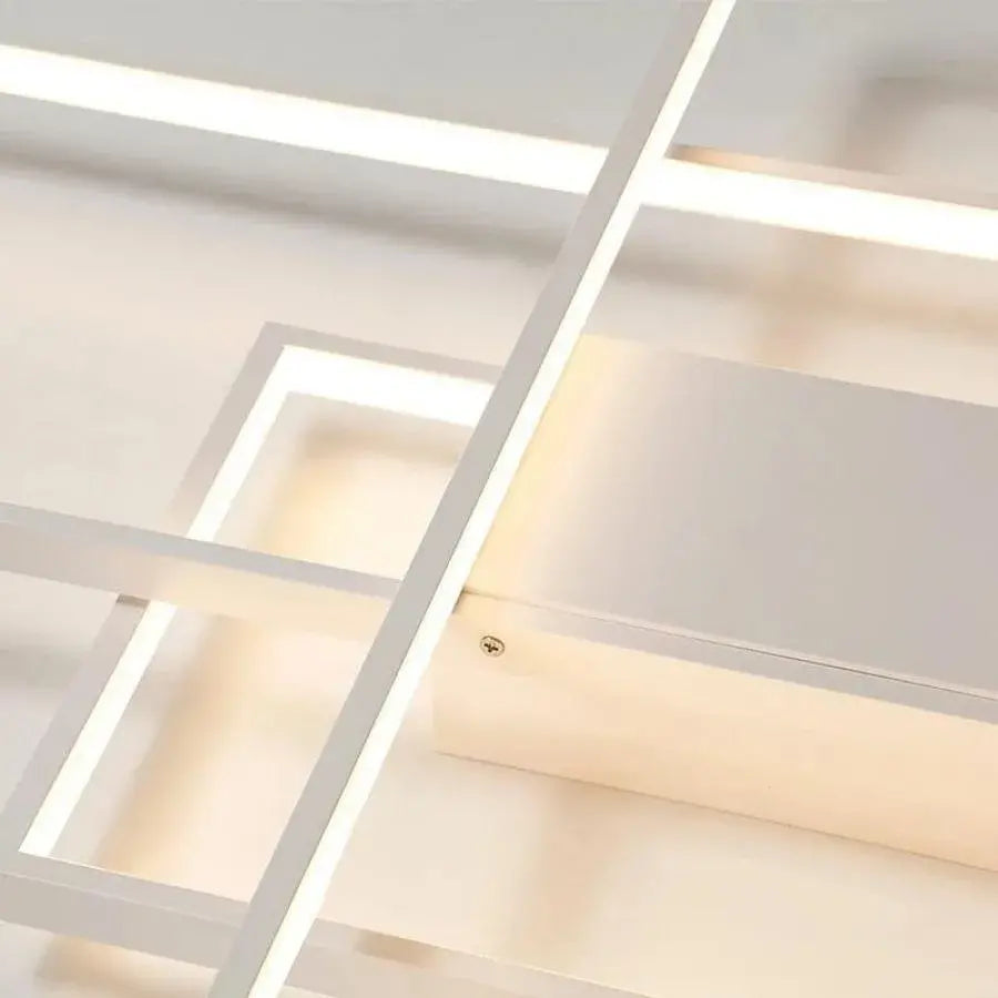 Lustra LED cu telecomanda LANDYN 78W, lumina Rece/Calda/Neutra, Dimabila, Alb