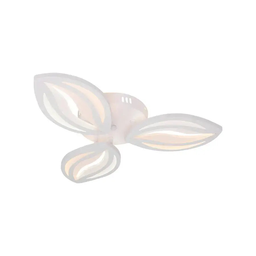 Lustra LED cu telecomanda ORCHID 40W, 3 Petale, lumina Rece/Calda/Neutra, Dimabila, Alb