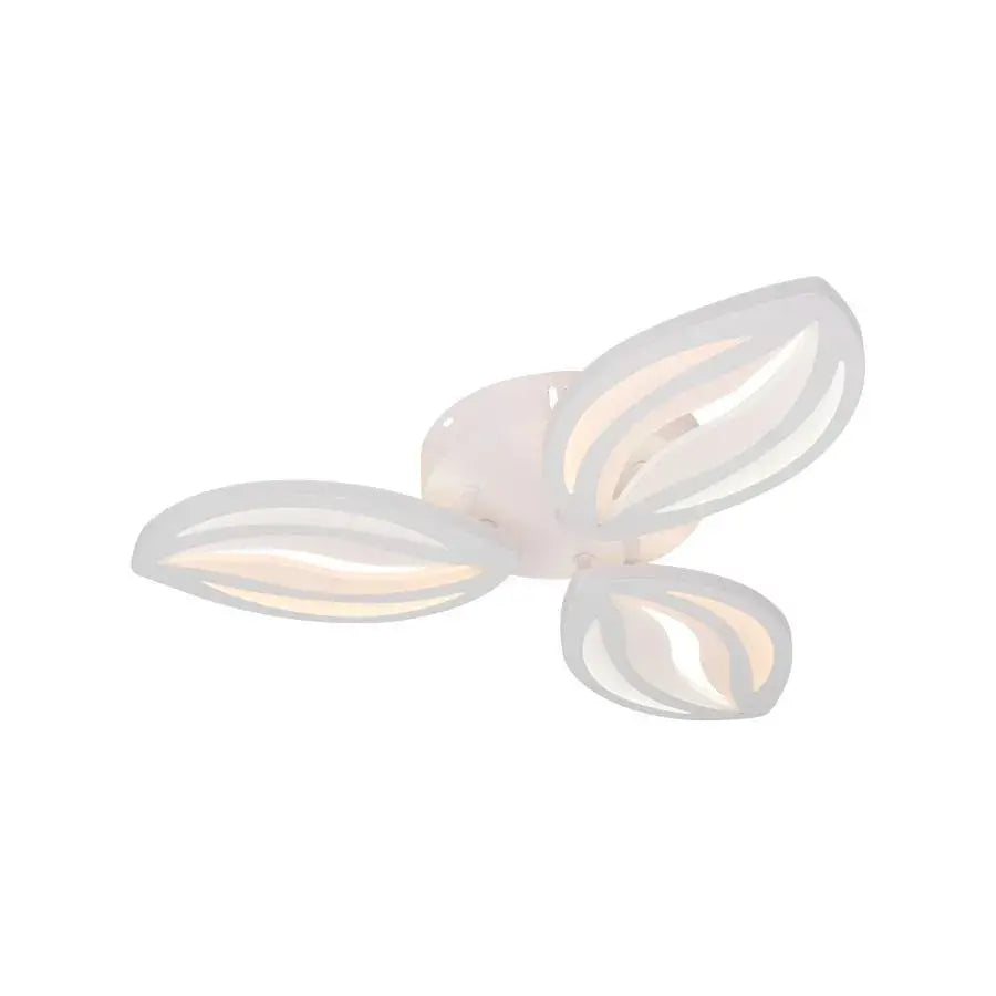 Lustra LED cu telecomanda ORCHID 40W, 3 Petale, lumina Rece/Calda/Neutra, Dimabila, Alb