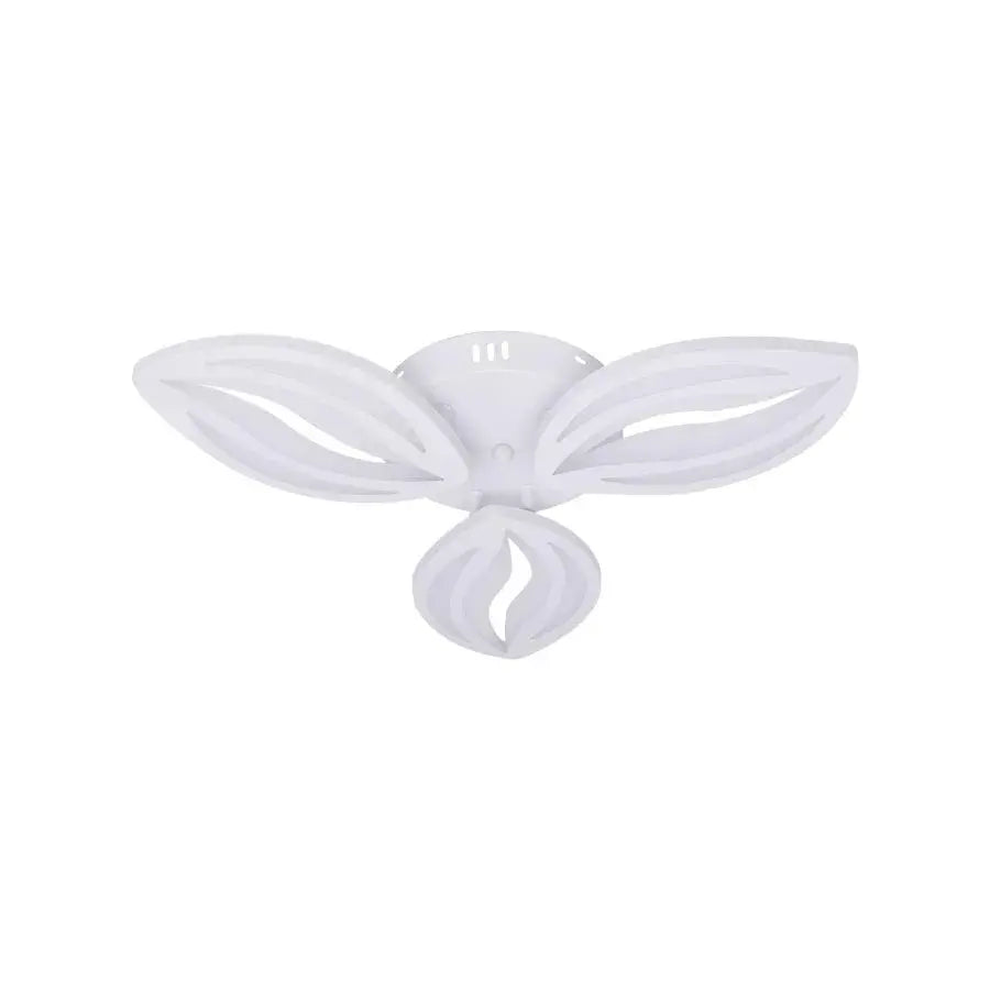 Lustra LED cu telecomanda ORCHID 40W, 3 Petale, lumina Rece/Calda/Neutra, Dimabila, Alb