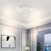 Lustra LED cu telecomanda ORCHID 40W, 3 Petale, lumina Rece/Calda/Neutra, Dimabila, Alb
