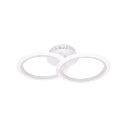 Lustra LED cu telecomanda BETTY 27W, 2 Cercuri, lumina Rece/Calda/Neutra, Dimabila, Alb