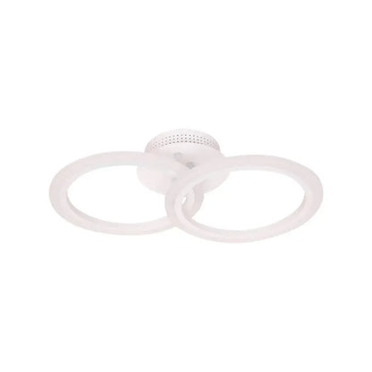 Lustra LED cu telecomanda BETTY 27W, 2 Cercuri, lumina Rece/Calda/Neutra, Dimabila, Alb