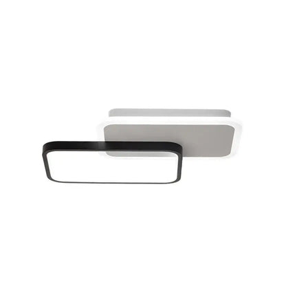 Lustra LED cu telecomanda CAROLINA 50W, 2 Elemente, lumina Rece/Calda/Neutra, Dimabila, Negru