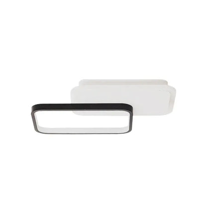 Lustra LED cu telecomanda CAROLINA 50W, 2 Elemente, lumina Rece/Calda/Neutra, Dimabila, Negru
