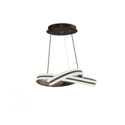 Lustra LED suspendata cu telecomanda INFINITY LOOP 61W, lumina Rece/Calda/Neutra, Dimabila, Negru, Inaltime Reglabila