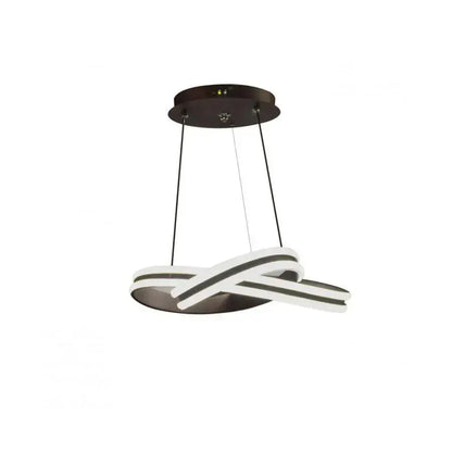 Lustra LED suspendata cu telecomanda INFINITY LOOP 61W, lumina Rece/Calda/Neutra, Dimabila, Negru, Inaltime Reglabila