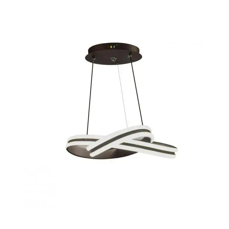 Lustra LED suspendata cu telecomanda INFINITY LOOP 61W, lumina Rece/Calda/Neutra, Dimabila, Negru, Inaltime Reglabila