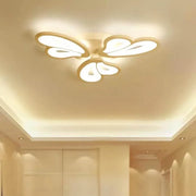 Lustra LED cu telecomanda BLOSSOM 40W, 3 Petale, lumina Rece/Calda/Neutra, Dimabila, Alb