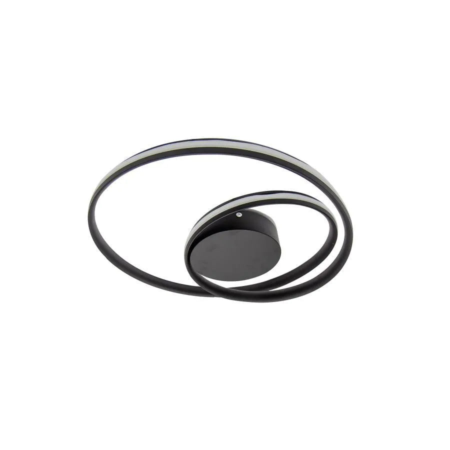 Lustra LED cu telecomanda VECTOR ARCADIA 56W, lumina Rece/Calda/Neutra, Dimabila, Negru