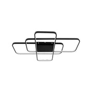 Lustra LED cu telecomanda AXIS 95W, 3 Elemente, lumina Rece/Calda/Neutra, Dimabila, Negru