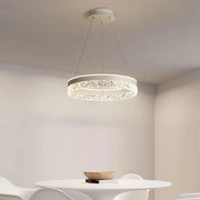 Lustra LED suspendata cu telecomanda BRINDA 124W, lumina Rece/Calda/Neutra, Dimabila, Alb, Inaltime Reglabila