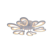 Lustra LED cu telecomanda BLOSSOM 78W, 6 Petale, Diametru 60cm,  lumina Rece/Calda/Neutra, Dimabila, Alb