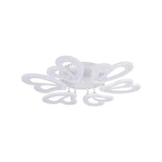 Lustra LED cu telecomanda BLOSSOM 78W, 6 Petale, Diametru 60cm,  lumina Rece/Calda/Neutra, Dimabila, Alb