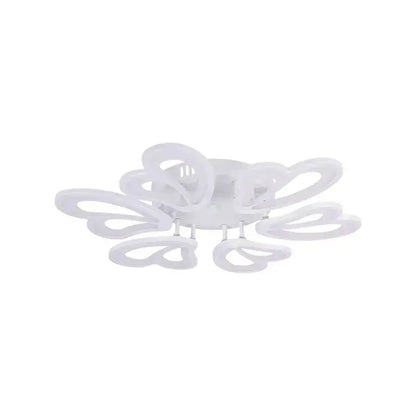 Lustra LED cu telecomanda BLOSSOM 78W, 6 Petale, Diametru 60cm,  lumina Rece/Calda/Neutra, Dimabila, Alb
