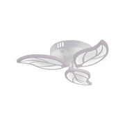 Lustra LED cu telecomanda LAURICE 33.6W, 3 Petale, lumina Rece/Calda/Neutra, Dimabila, Alb