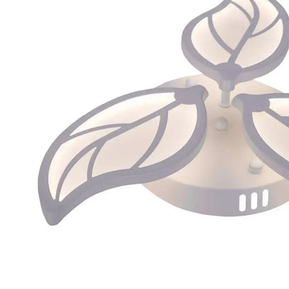Lustra LED cu telecomanda LAURICE 33.6W, 3 Petale, lumina Rece/Calda/Neutra, Dimabila, Alb