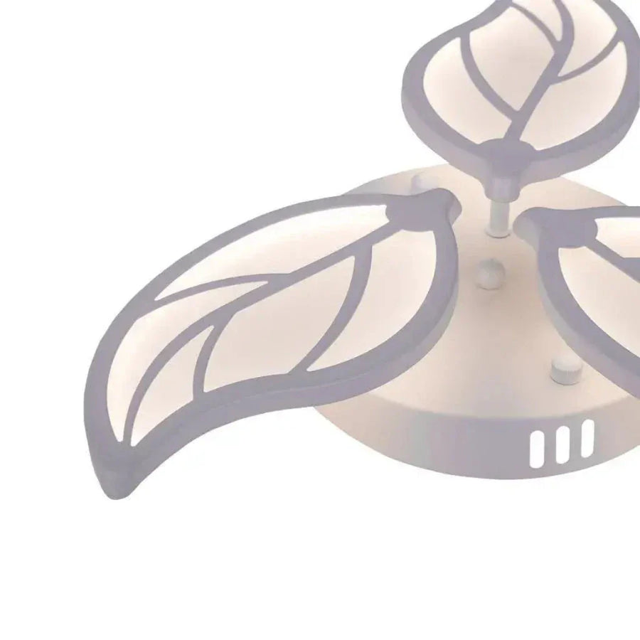 Lustra LED cu telecomanda LAURICE 33.6W, 3 Petale, lumina Rece/Calda/Neutra, Dimabila, Alb