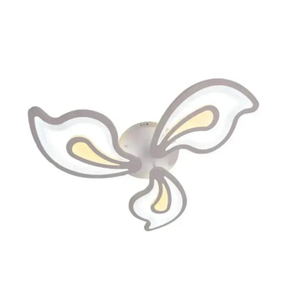Lustra LED cu telecomanda GLORIOSA 68W, 3 Petale, lumina Rece/Calda/Neutra, Dimabila, Alb