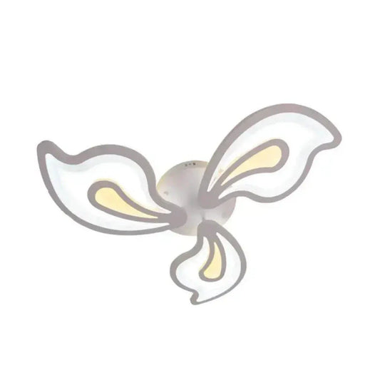 Lustra LED cu telecomanda GLORIOSA 68W, 3 Petale, lumina Rece/Calda/Neutra, Dimabila, Alb