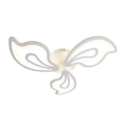 Lustra LED cu telecomanda GLORIOSA 68W, 3 Petale, lumina Rece/Calda/Neutra, Dimabila, Alb
