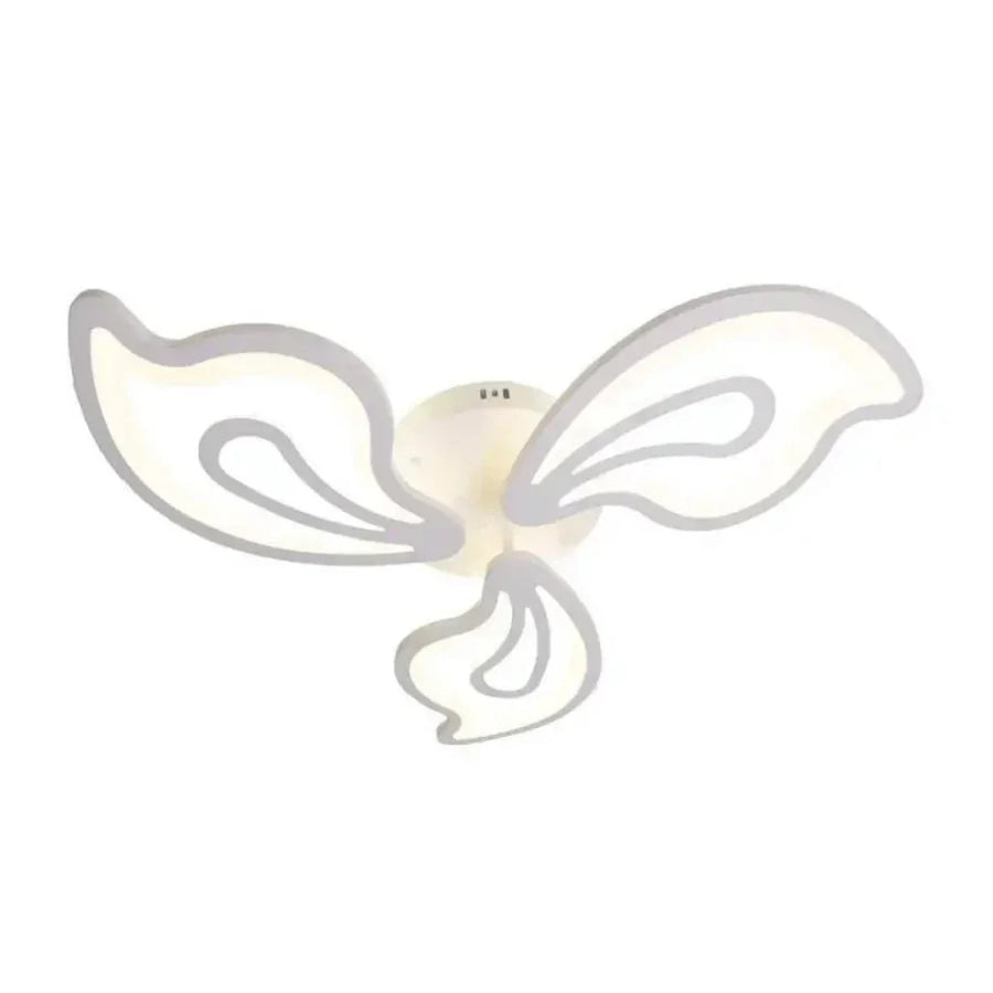 Lustra LED cu telecomanda GLORIOSA 68W, 3 Petale, lumina Rece/Calda/Neutra, Dimabila, Alb