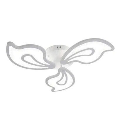 Lustra LED cu telecomanda GLORIOSA 68W, 3 Petale, lumina Rece/Calda/Neutra, Dimabila, Alb