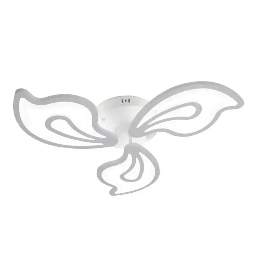 Lustra LED cu telecomanda GLORIOSA 68W, 3 Petale, lumina Rece/Calda/Neutra, Dimabila, Alb
