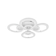 Lustra LED cu telecomanda KADE 72W, 4 Cercuri, lumina Rece/Calda/Neutra, Dimabila, Alb