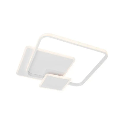 Lustra LED cu telecomanda ANEMONA 75W, 3 Patrate, lumina Rece/Calda/Neutra, Dimabila, Alb