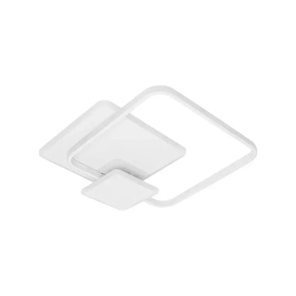 Lustra LED cu telecomanda ANEMONA 75W, 3 Patrate, lumina Rece/Calda/Neutra, Dimabila, Alb