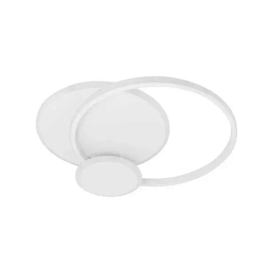 Lustra LED cu telecomanda SILVIAN, 58W, 3 Cercuri, lumina Rece/Calda/Neutra, Dimabila, Alb
