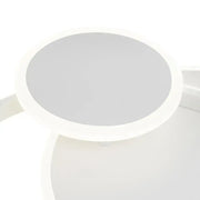 Lustra LED cu telecomanda SILVIAN, 58W, 3 Cercuri, lumina Rece/Calda/Neutra, Dimabila, Alb