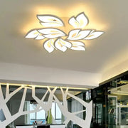 Lustra LED cu telecomanda  LILY 101W, 9 Elemente, lumina Rece/Calda/Neutra, Dimabila, Alb
