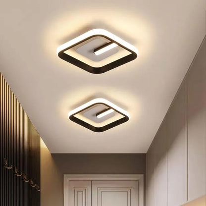 Lustra LED VICTORIA 19W, Patrata, lumina Rece/Calda/Neutra, Negru, Alb