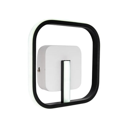 Lustra LED VICTORIA 19W, Patrata, lumina Rece/Calda/Neutra, Negru, Alb