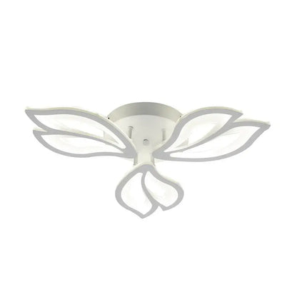 Lustra LED cu telecomanda LILY 40W, 3 Elemente, lumina Rece/Calda/Neutra, Dimabila, Alb
