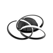 Lustra LED cu telecomanda VECTOR VORTEX 96W, 3 Elemente, lumina Rece/Calda/Neutra, Dimabila, Negru