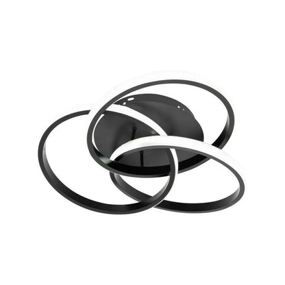 Lustra LED cu telecomanda VECTOR VORTEX 96W, 3 Elemente, lumina Rece/Calda/Neutra, Dimabila, Negru
