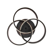 Lustra LED cu telecomanda VECTOR VORTEX 96W, 3 Elemente, lumina Rece/Calda/Neutra, Dimabila, Negru