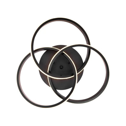 Lustra LED cu telecomanda VECTOR VORTEX 96W, 3 Elemente, lumina Rece/Calda/Neutra, Dimabila, Negru