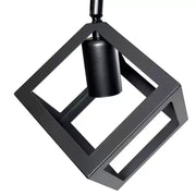 Lustra Forma Cub, STRUKTUR Duo, 2xE27, Negru, Metal