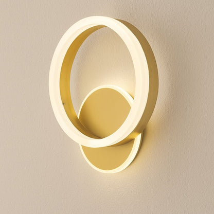 Lustra LED Aplicata Dario, 33W, Lumina Rece/Calda/Neutra, Auriu
