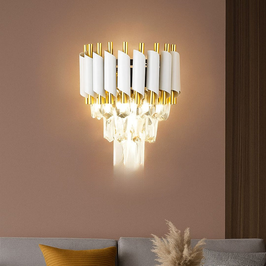 Aplica Candelabru Cristal VERSAILLES Piccolo, 2xE14, Alb