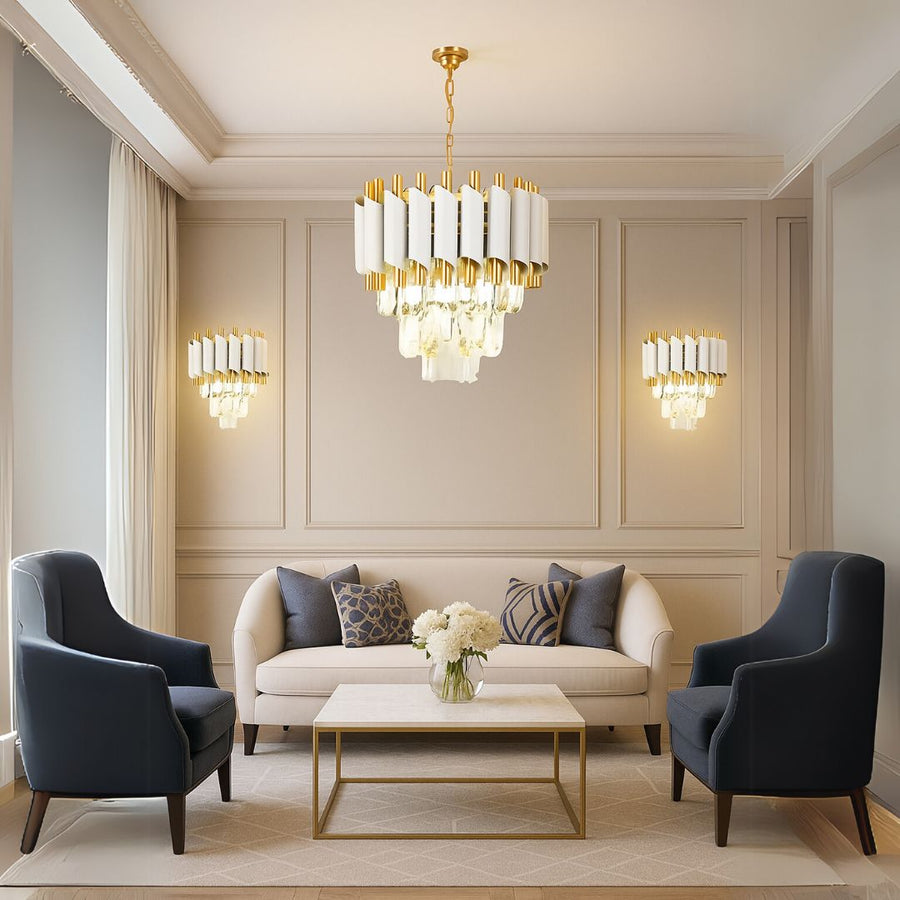 Aplica Candelabru Cristal VERSAILLES Piccolo, 2xE14, Alb