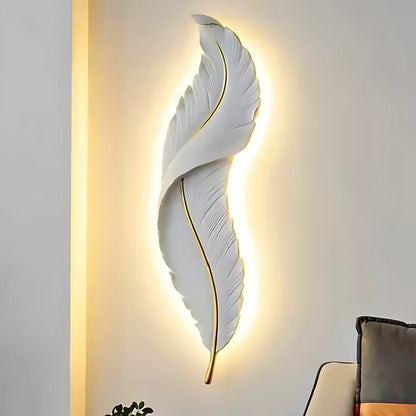Aplica LED, Pena Decorativa 85CM Lumina Rece/Calda/Neutra 3000K/4000K/6000K Alb Auriu