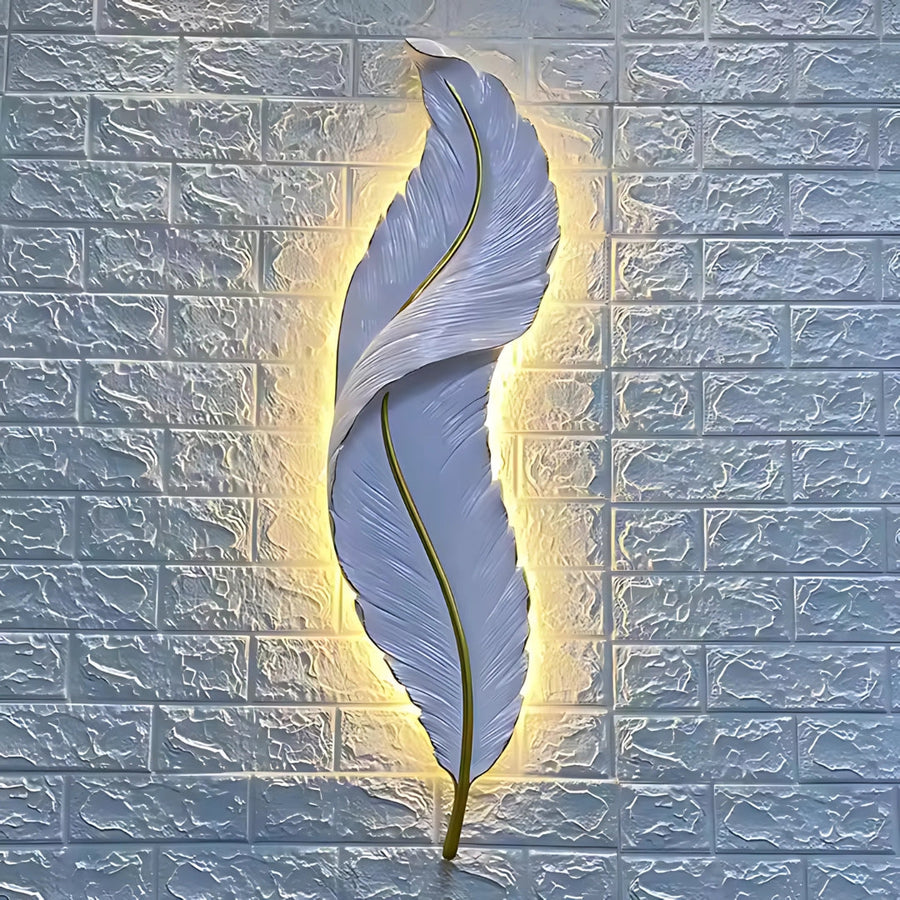Aplica LED, Pena Decorativa 85CM 31W Lumina Rece/Calda/Neutra Alb Auriu